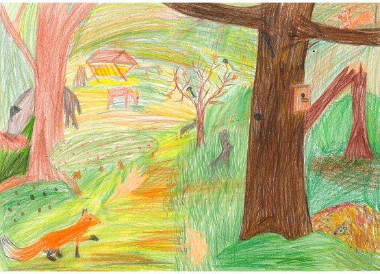 Grafika Wyniki konkursu plastycznego – Jak zwierzęta przygotowują się do zimy?