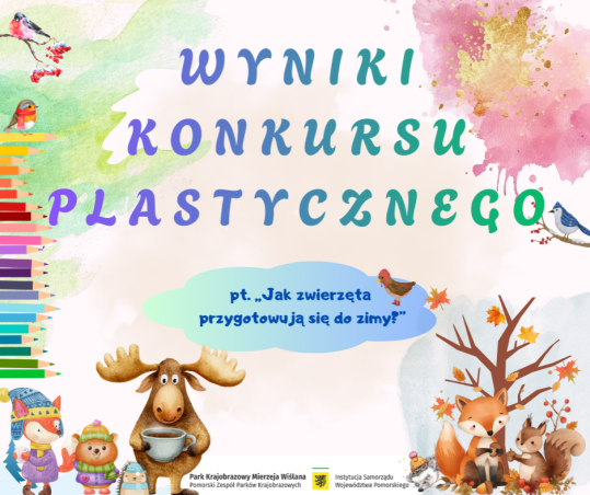Wyniki konkursu plastycznego – Jak zwierzęta przygotowują się do zimy? Grafika Wyniki konkursu plastycznego – Jak zwierzęta przygotowują się do zimy?